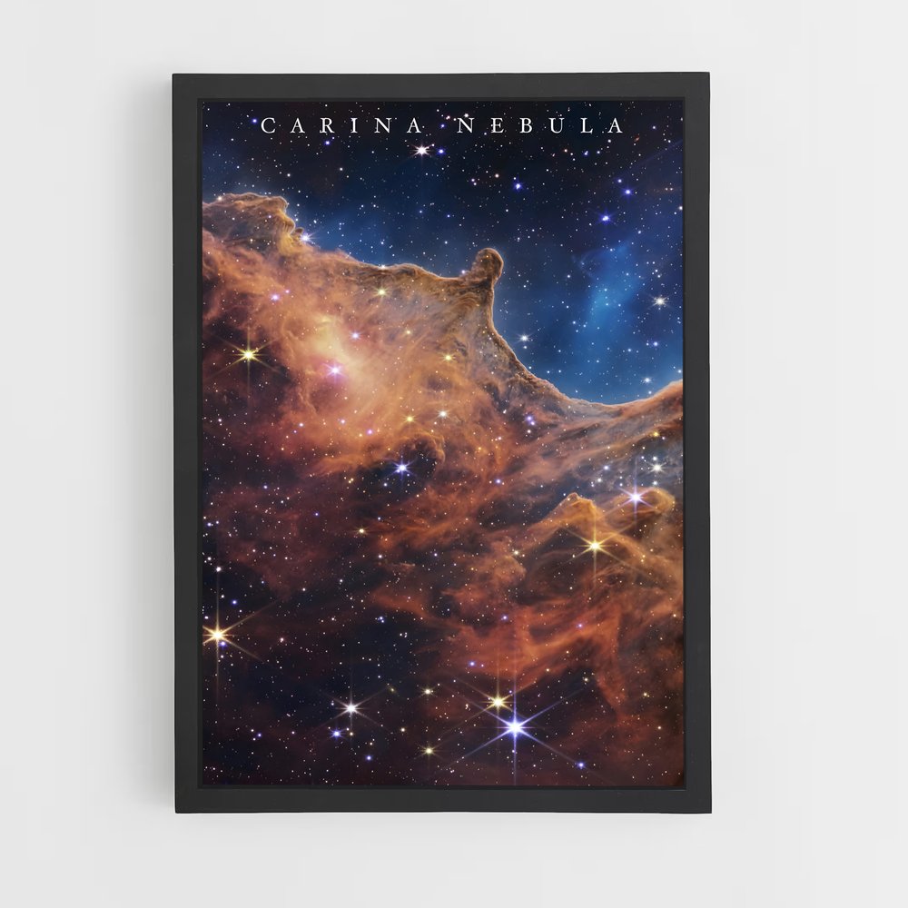 Poster Étoiles d'Argent – affiche Nébuleuses (vue 2)